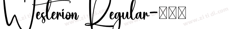Westerion Regular字体转换